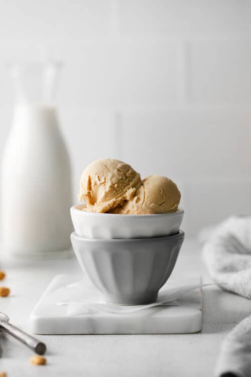 Easy Peanut Butter Ice Cream Recipe | A Farmgirl's Dabbles