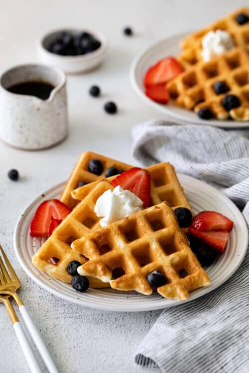 Overnight Yeast Waffles Recipe 