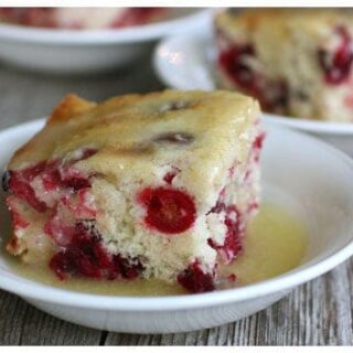 Donna's Cranberry Cake with Butter Cream Sauce | a farmgirl's dabbles