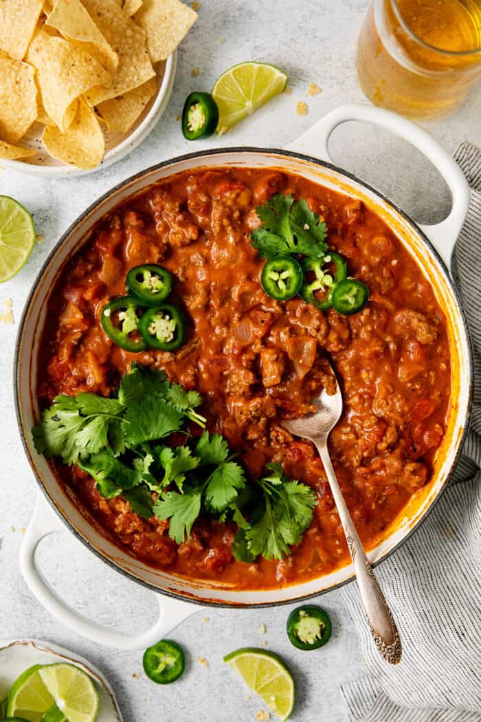 Cheesy Ground Beef Taco Dip Recipe | A Farmgirl's Dabbles