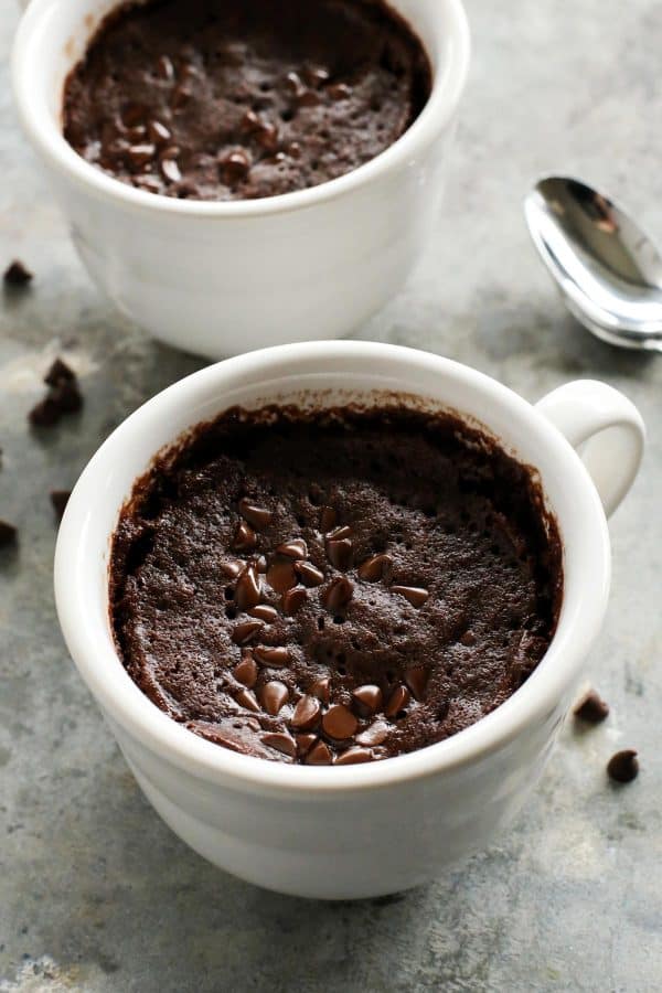 Gooey Chocolate Mug Cake Recipe | A Farmgirl's Dabbles