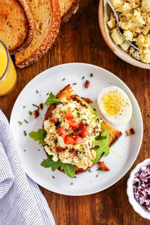 Breakfast Egg Salad with Bacon - A Farmgirl's Dabbles