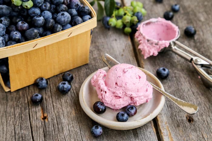 Fluffy Whipped Blueberry Butter l a farmgirl's dabbles