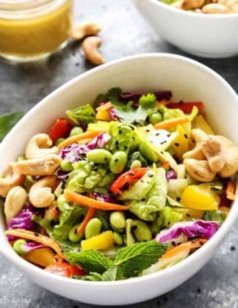 Chopped Salad with Coconut Green Curry Dressing