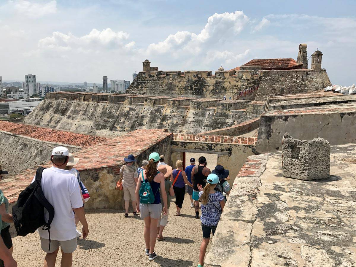 Castillo de San Felipe de Barajas at Cartagena, Colombia