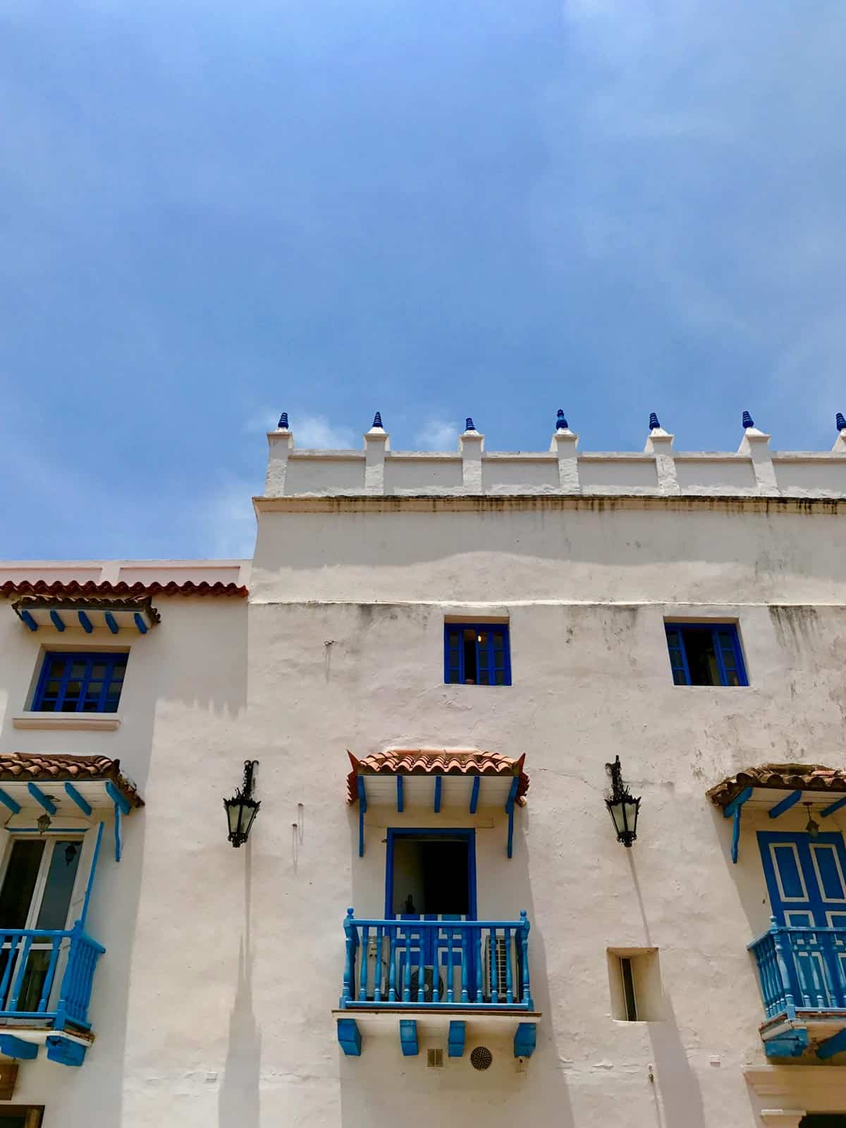 a white building in Cartagena, Colombia