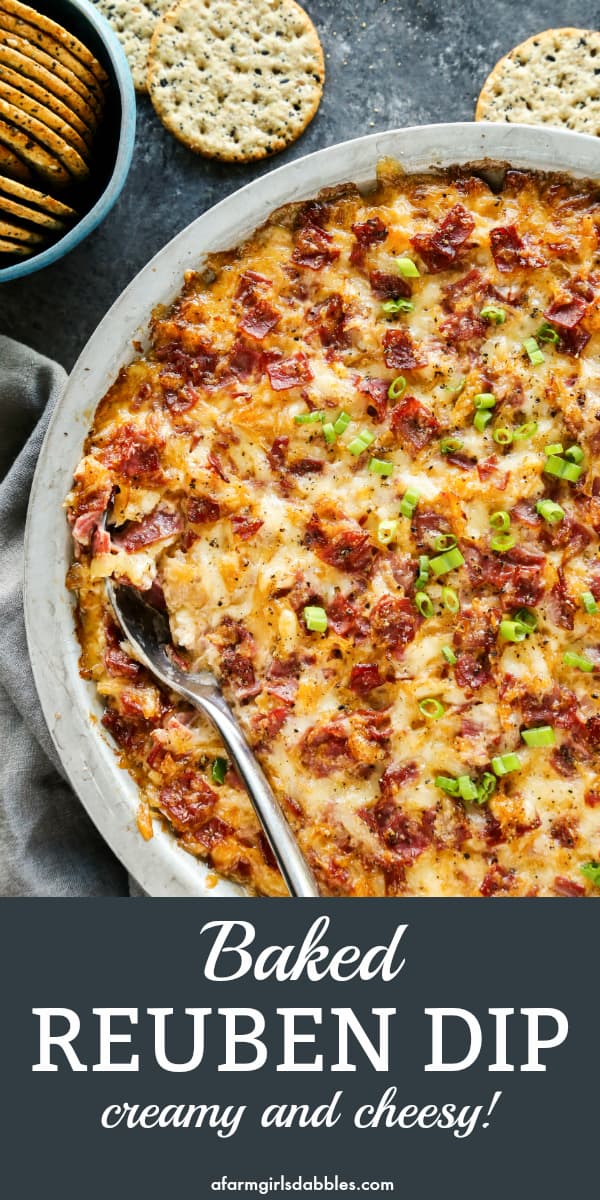 Reuben Dip • Hot Reuben Dip Recipe • A Farmgirl's Dabbles