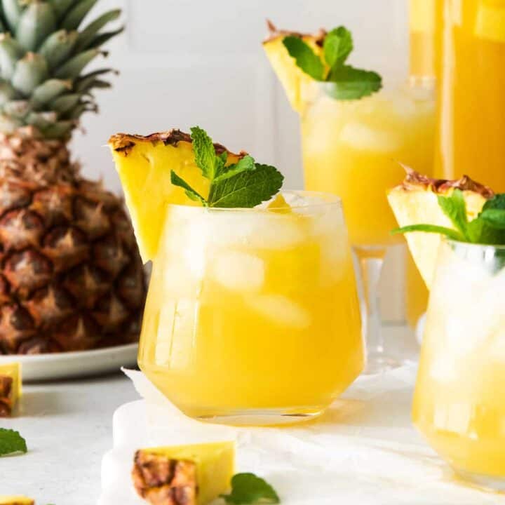 Pineapple Mint Julep Sangria l A Farmgirl's Dabbles