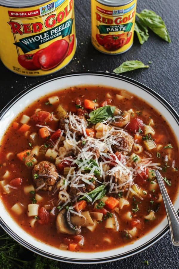 Italian Meatball Soup Recipe | A Farmgirl's Dabbles