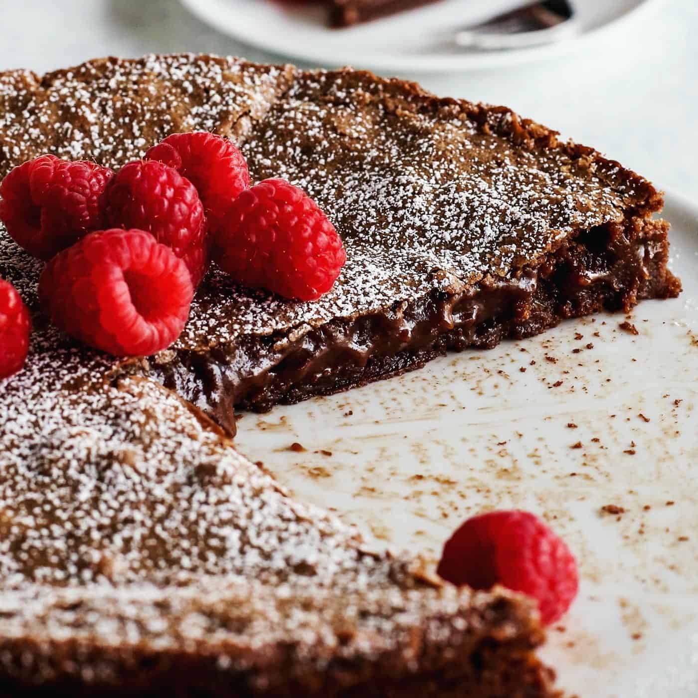 Swedish Sticky Chocolate Cake Kladdkaka Recipe