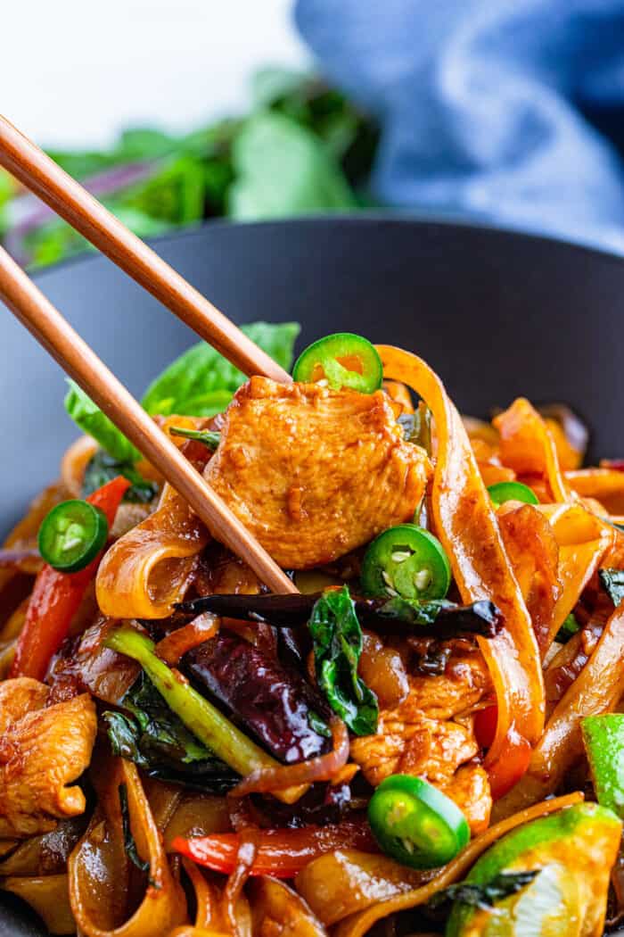 Easy Thai Drunken Noodles (Pad Kee Mao) - Better Than Takeout!