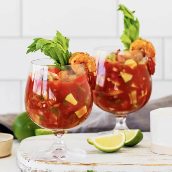 Easy Mexican Shrimp Cocktail | A Farmgirl's Dabbles