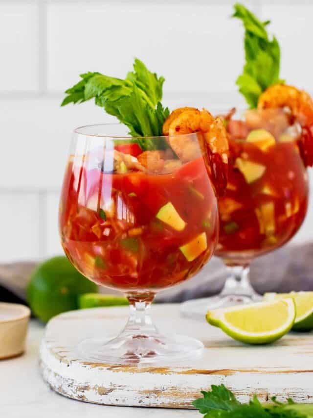 Mexican Shrimp Cocktail - A Farmgirl's Dabbles