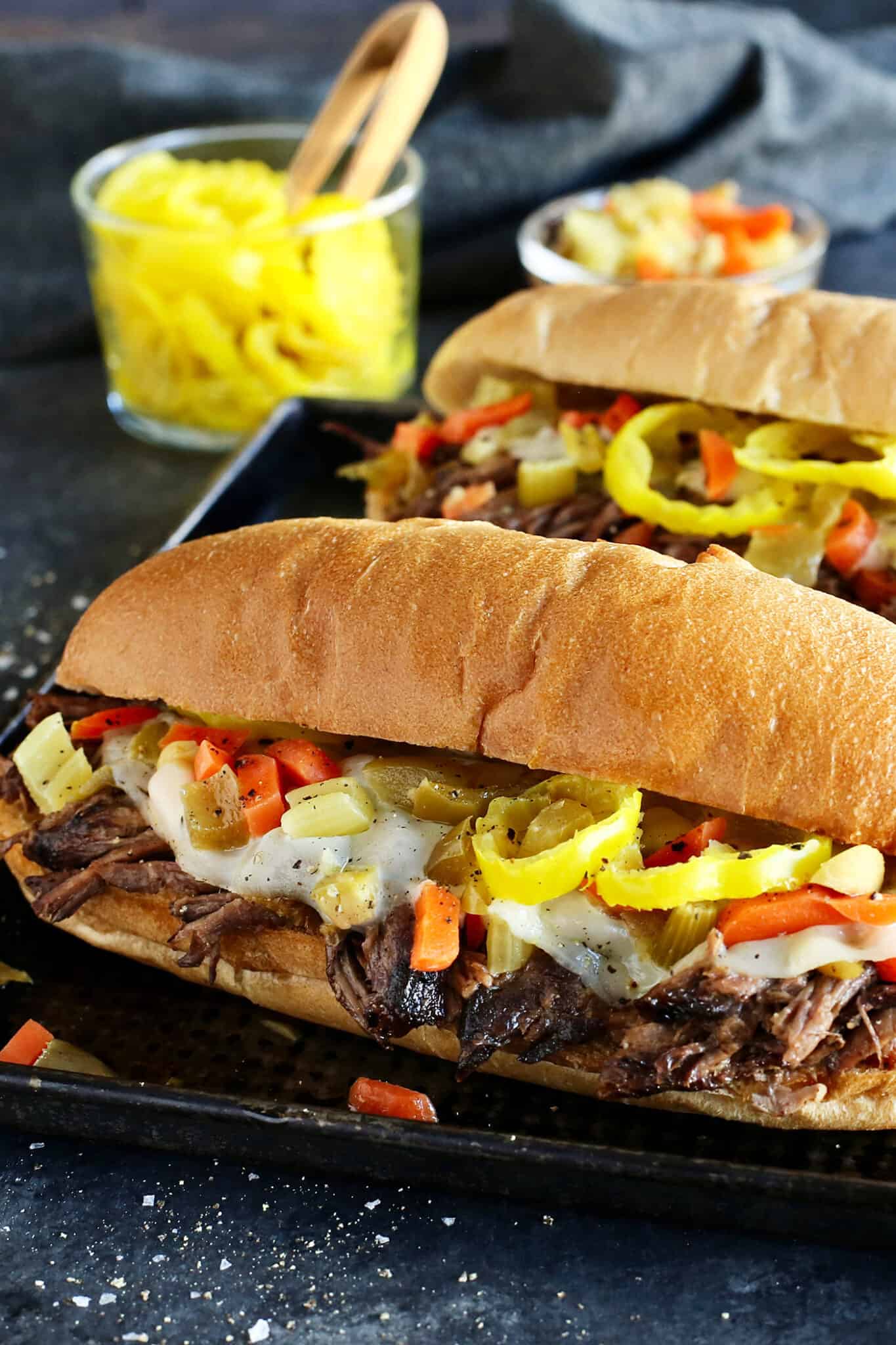 Slow Cooker Italian Beef l A Farmgirl's Dabbles