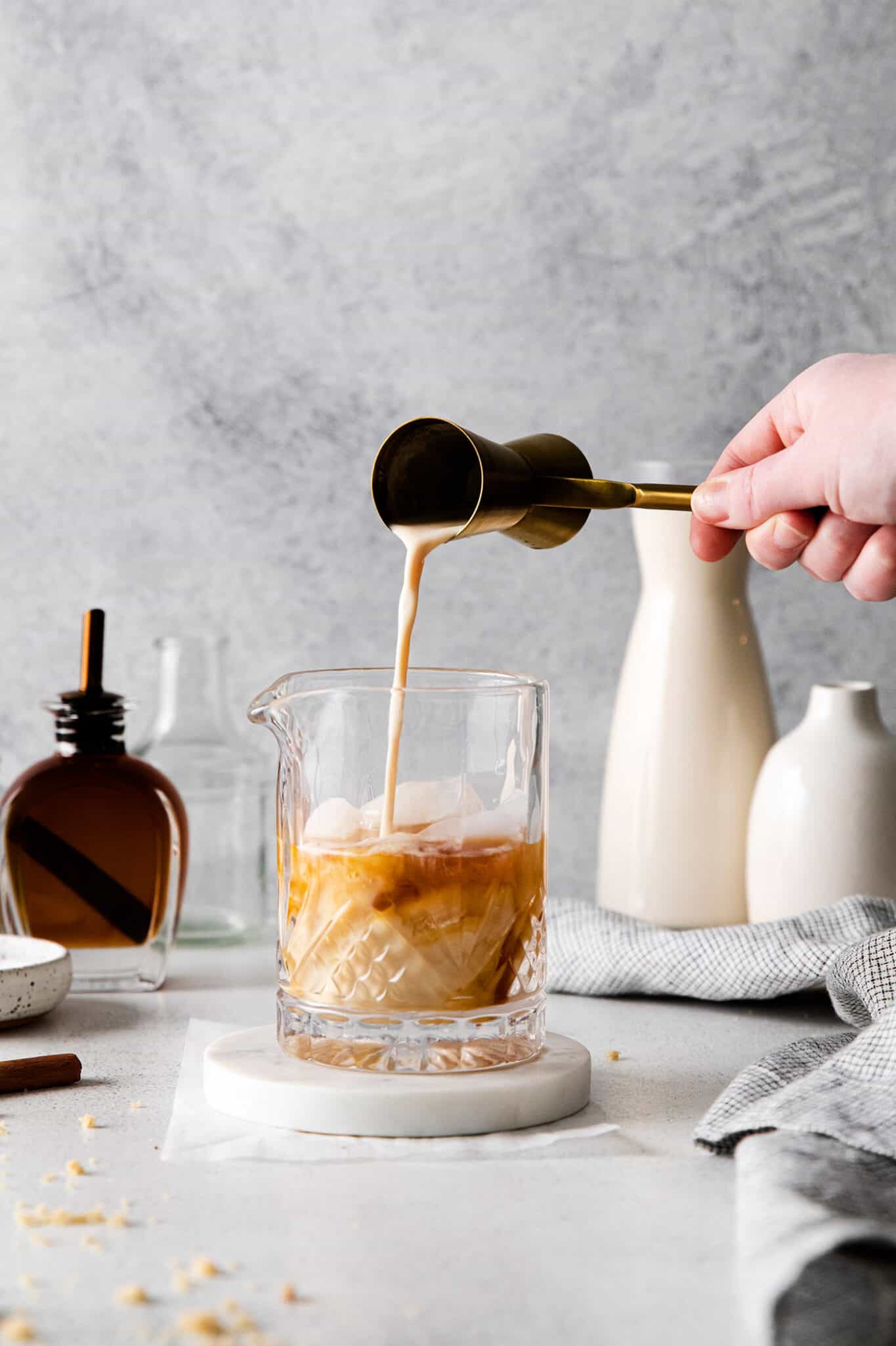 Cinnamon-Spiced Eggnog White Russian | A Farmgirl's Dabbles