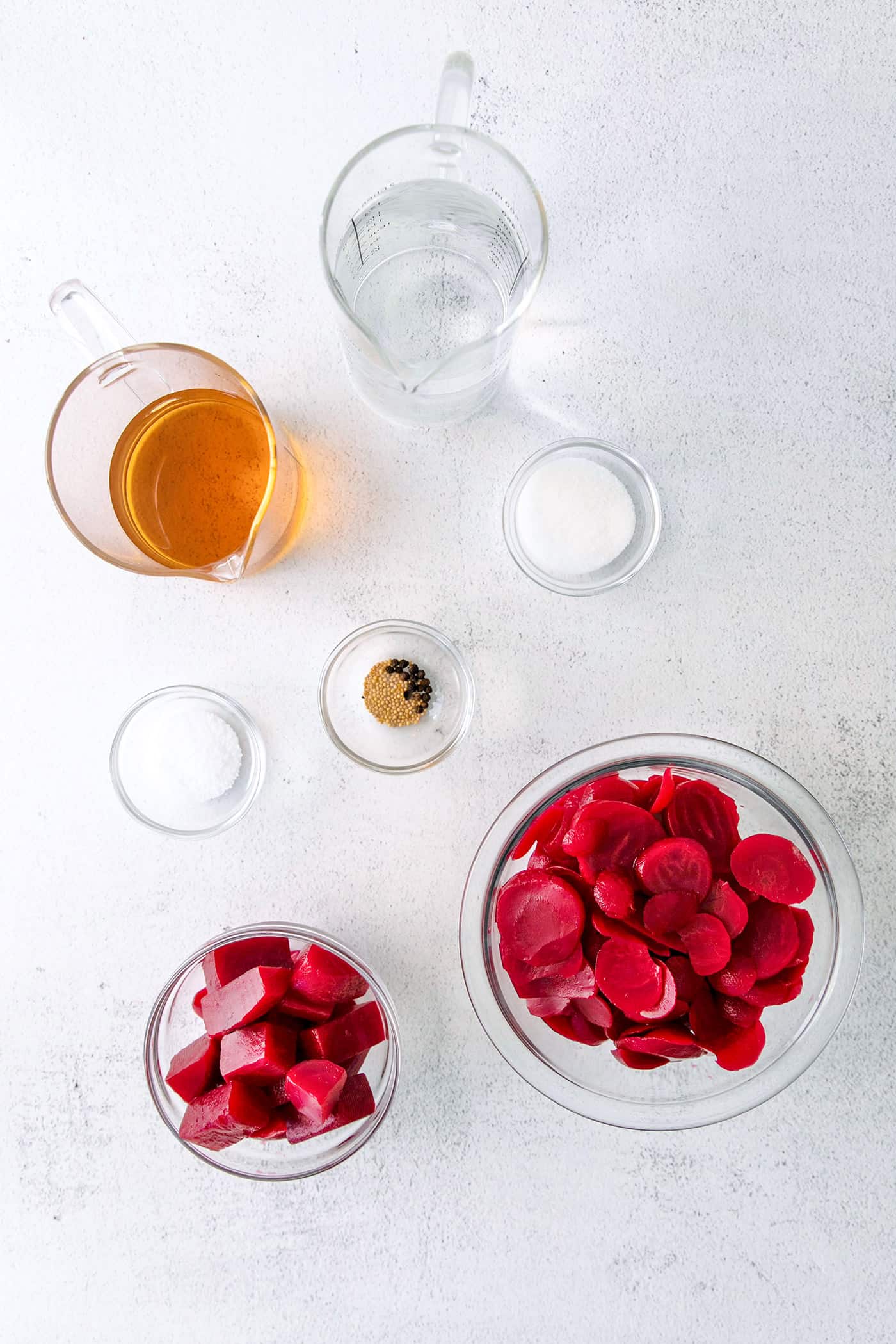ingredients to make quick pickled beets