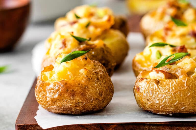 Loaded Mini Baked Potatoes l A Farmgirl's Dabbles