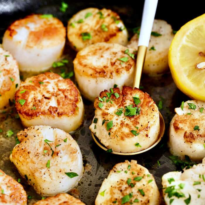 The Best Pan Seared Scallops l A Farmgirl's Dabbles