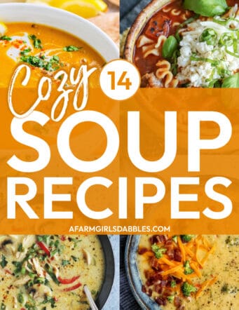 14 cozy soups collage