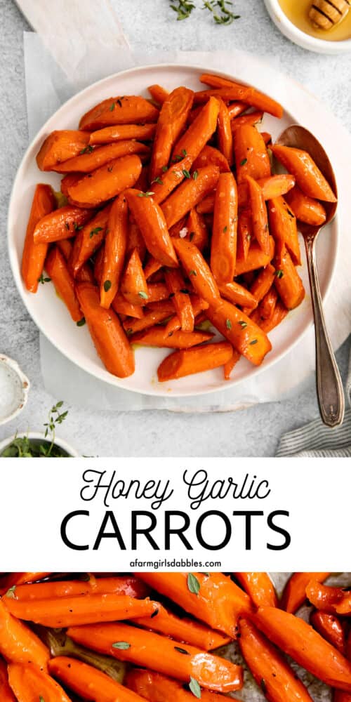 Easy Honey Garlic Carrots l A Farmgirl's Dabbles