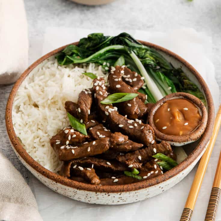 Easy Beef Bulgogi Rice Bowls l A Farmgirl's Dabbles