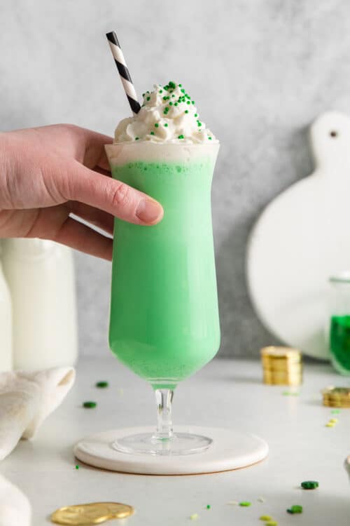 Copycat McDonald's Shamrock Shake l A Farmgirl's Dabbles