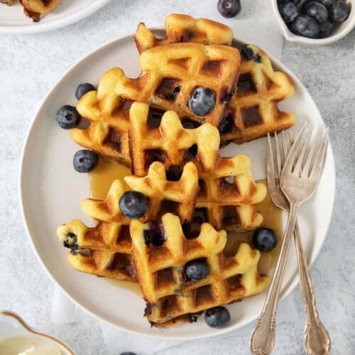 Blueberry Waffles | A Farmgirl's Dabbles