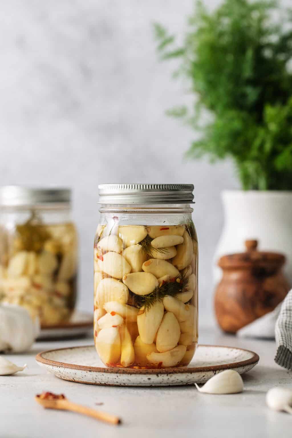 Quick & Easy Pickled Garlic l A Farmgirl's Dabbles