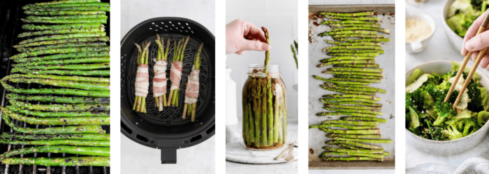 All About Asparagus Plus 11 Easy Asparagus Recipes   Collage Ways To Prepare Asparagus Afarmgirlsdabbles 700x250 