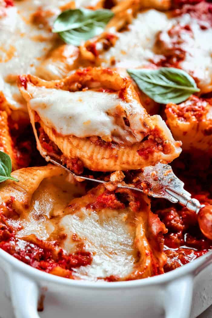 Stuffed Shells with Meat | A Farmgirl's Dabbles