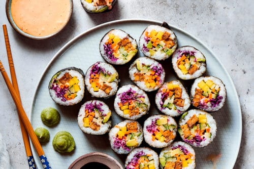 Easy Vegan Sushi Rolls L A Farmgirl's Dabbles