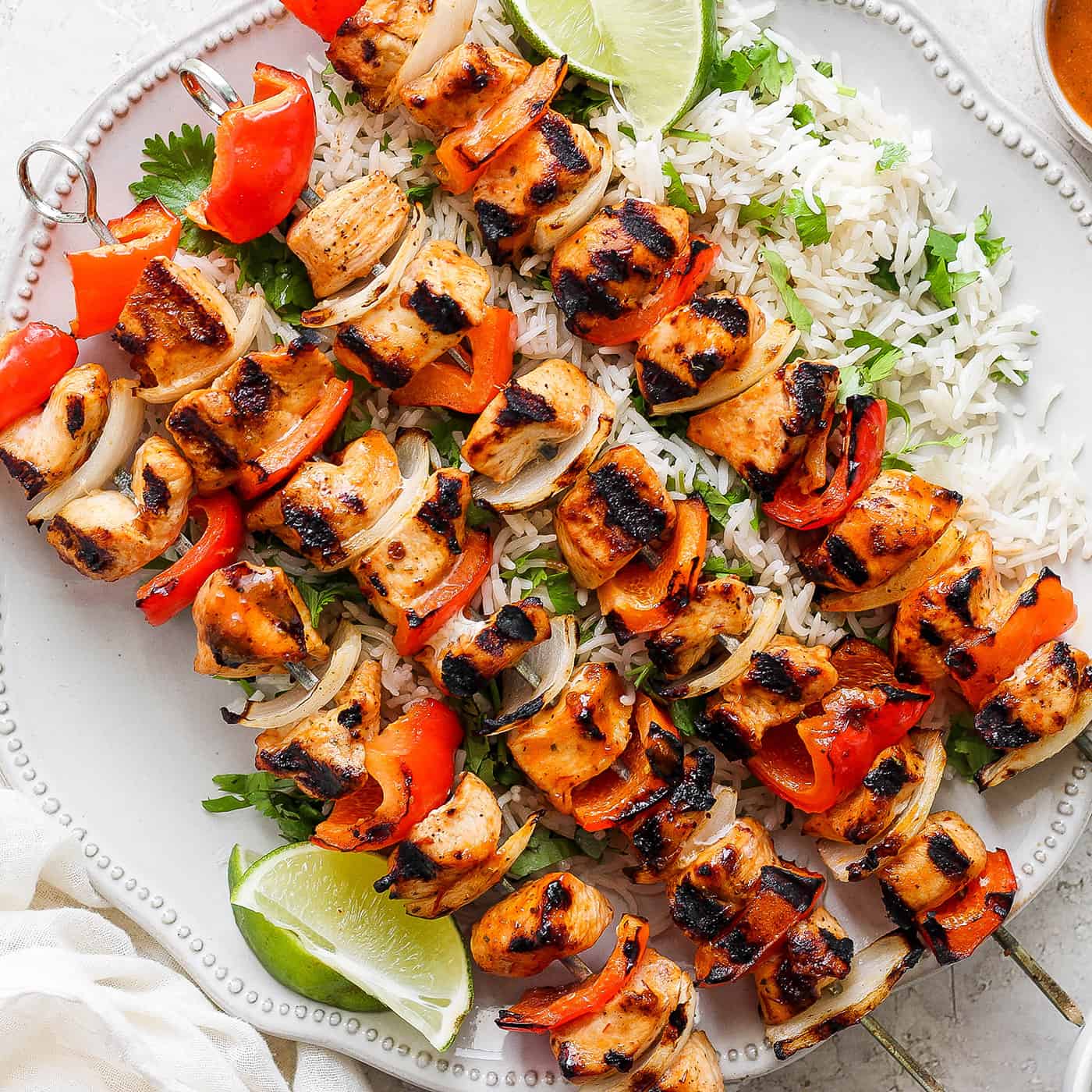 Grilled Chipotle Honey Chicken Kabobs