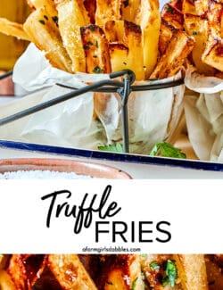 Pinterest image for truffle fries