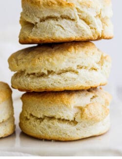 Pinterest image for cream biscuits recipe