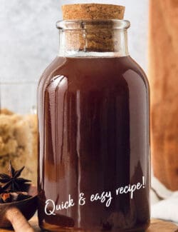 Pinterest image for chai concentrate