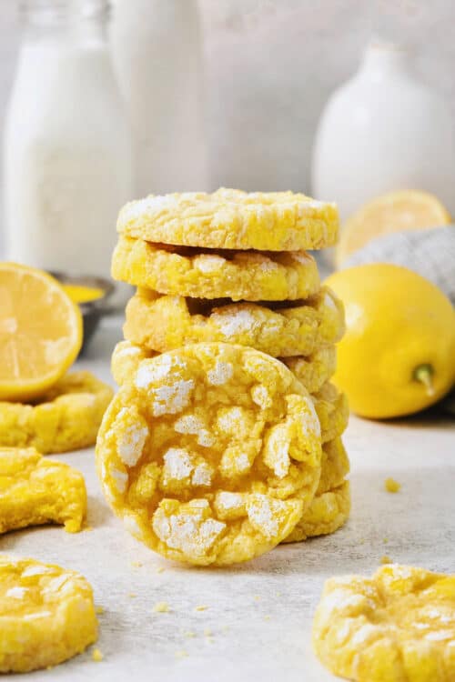 Lemon Crinkle Cookies (EASY recipe!)