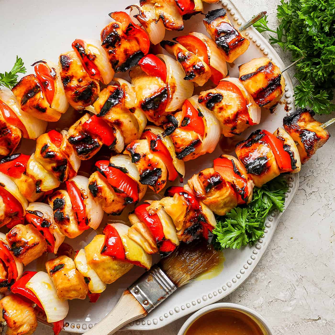 Honey Mustard Chicken Kabobs