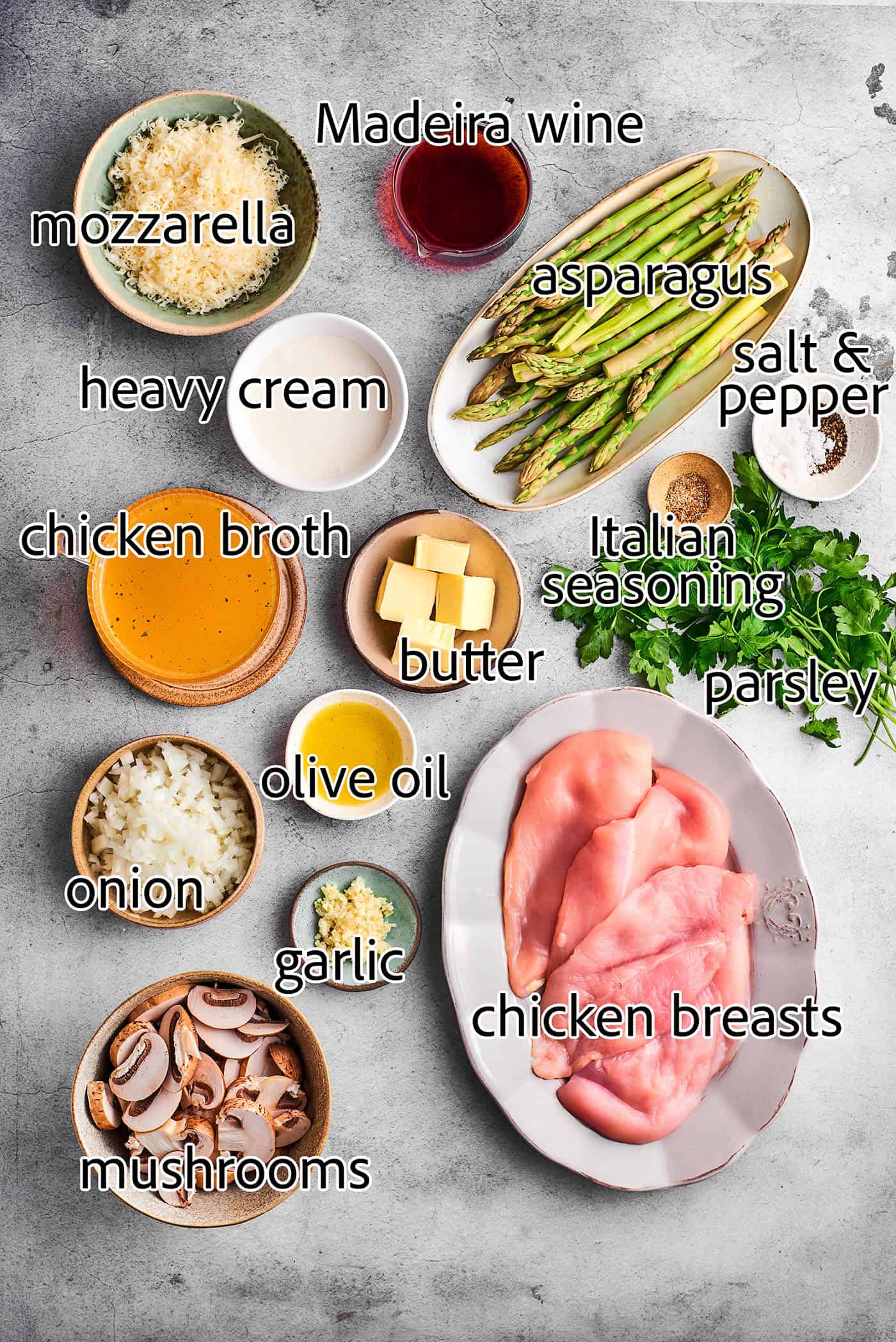 ingredients to make Chicken Madeira