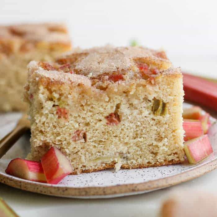 Rhubarb Coffee Cake (Easy Rhubarb Recipe!)